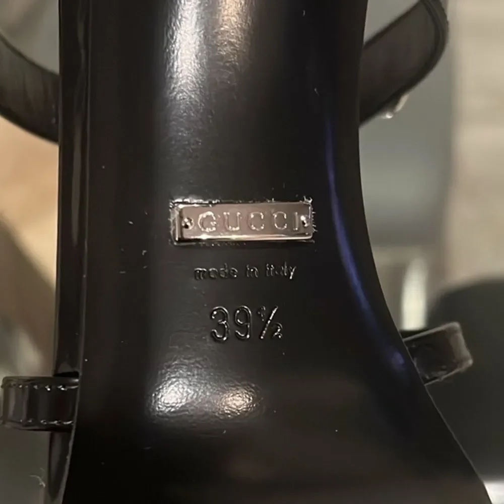 Gucci Divine Horsebit-Detailed Leather Mules 1000 Nero, w/DustBags, Size 39.5